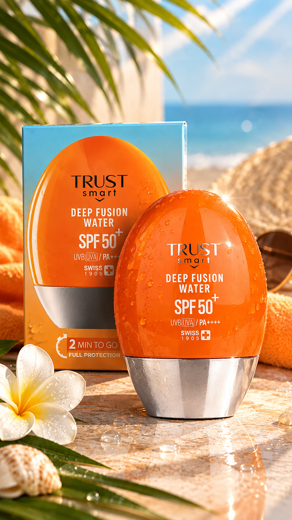 ضدآفتاب استیکی تراست اسمارت مدل Deep fusion حجم 40 میلی لیتر TRUST